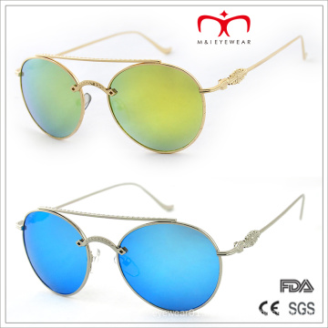 2015 Fashion Metal Decorated Temple and Round Frame Sunglasses (MI205)